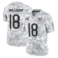 BIPIHUC C.Bears #18 Caleb Williams Player Arctic Camo Salute to Service Limited Stitched Jerseys