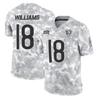 BIPIHUC C.Bears #18 Caleb Williams Player Arctic Camo Salute to Service Limited Stitched Jerseys