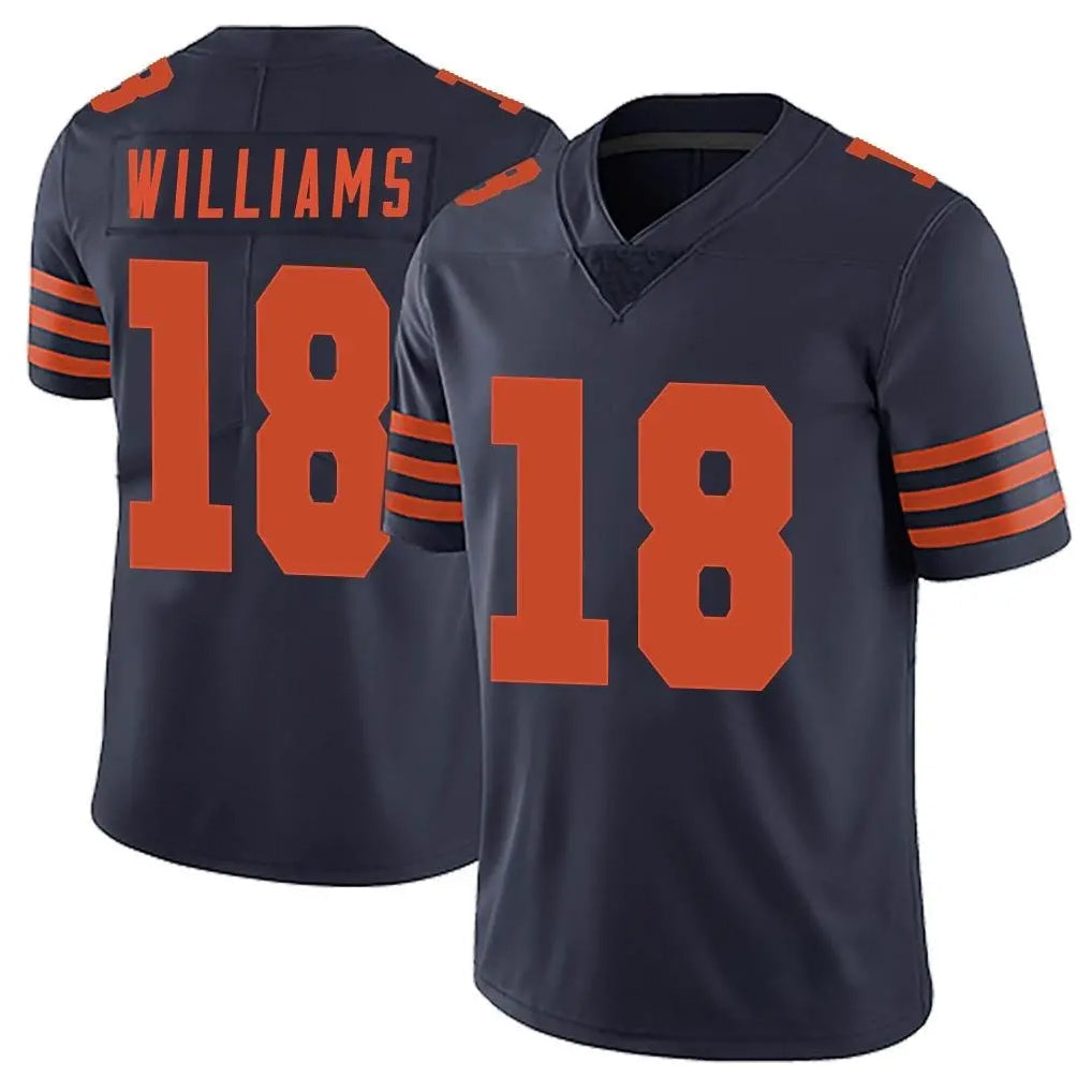 BIPIHUC C.Bears #18 Caleb Williams Player Navy Blue Alternate Vapor Untouchable Limited Stitched Jerseys