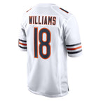 BIPIHUC C.Bears #18 Caleb Williams Player White Home Game Stitched Jerseys