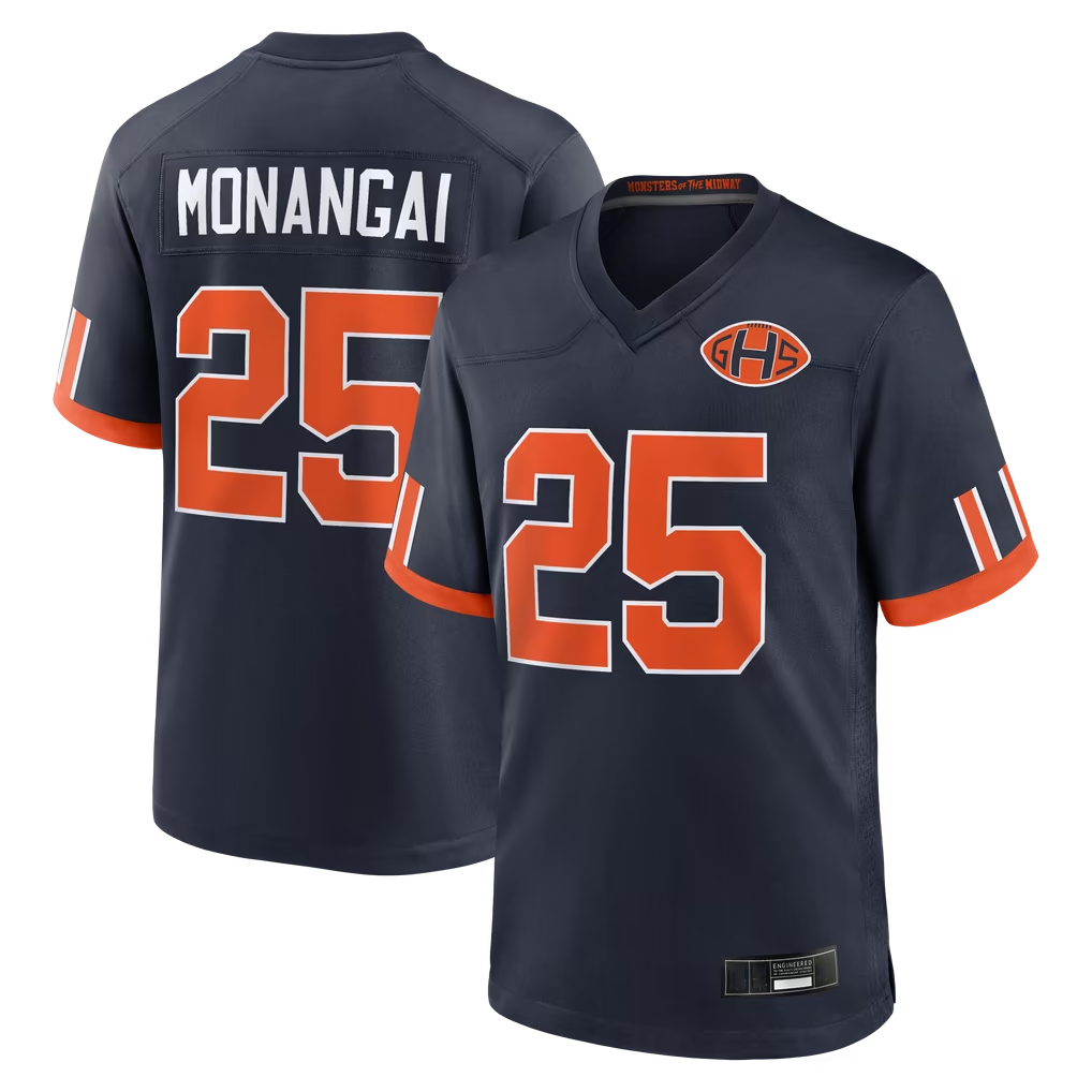 BIPIHUC C.Bears #25 Kyle Monangai Navy 2026 Rivalries Collection Game Stitched Jerseys