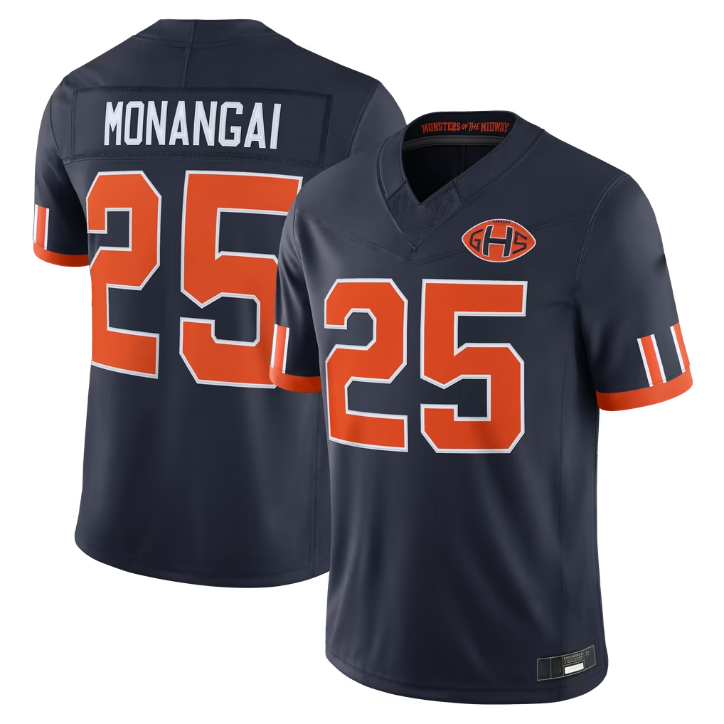 BIPIHUC C.Bears #25 Kyle Monangai Navy 2026 Rivalries Collection Stitched Limited Stitched Jerseys