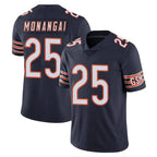 BIPIHUC C.Bears #25 Kyle Monangai Player Navy Vapor Untouchable Limited Home Game Stitched Jerseys