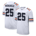 BIPIHUC C.Bears #25 Kyle Monangai Player White Classic Home Game Stitched Jerseys