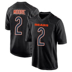 BIPIHUC C.Bears #2 D.J. Moore Player Black Carbon Fashion Stitched Jerseys