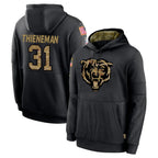 BIPIHUC C.Bears #31 Dillon Thieneman Player Black Salute to Service Pullover Hoodies Limited Stitched Jerseys