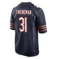 BIPIHUC C.Bears #31 Dillon Thieneman Player Navy Home Game Stitched Jerseys