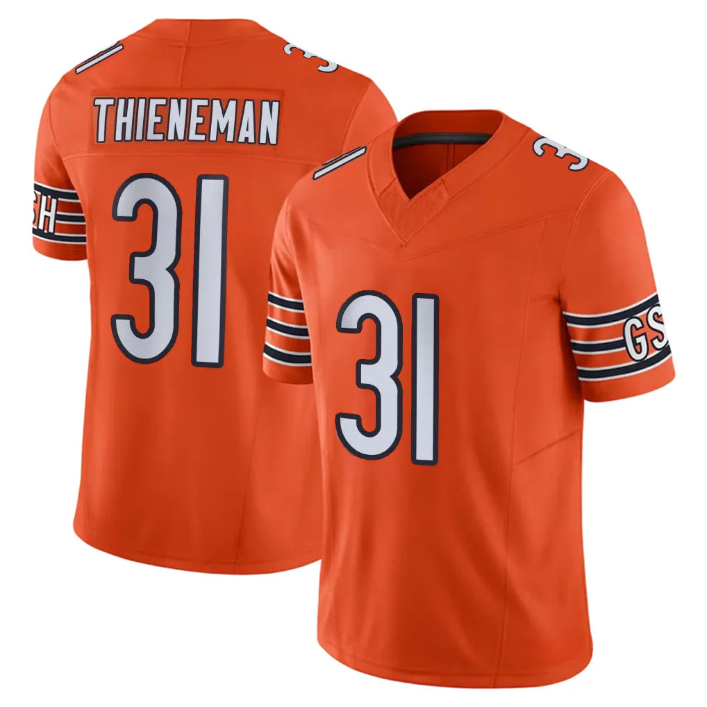 BIPIHUC C.Bears #31 Dillon Thieneman Player Orange Vapor F.U.S.E. Limited Home Game Stitched Jerseys