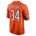 BIPIHUC C.Bears #34 Walter Payton Player Orange Alternate Game Stitched Jerseys