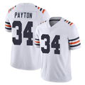BIPIHUC C.Bears #34 Walter Payton Player White Classic Vapor Limited Home Game Stitched Jerseys