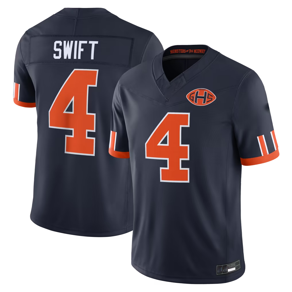 BIPIHUC C.Bears #4 D'Andre Swift Navy 2026 Rivalries Collection Limited Stitched Jerseys