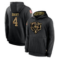 BIPIHUC C.Bears #4 D'Andre Swift Player Black Salute to Service Pullover Hoodies Limited Stitched Jerseys