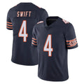 BIPIHUC C.Bears #4 D'Andre Swift Player Navy Vapor Untouchable Limited Home Game Stitched Jerseys