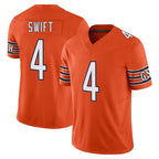 BIPIHUC C.Bears #4 D'Andre Swift Player Orange Vapor F.U.S.E. Limited Home Game Stitched Jerseys