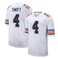 BIPIHUC C.Bears #4 D'Andre Swift Player White Classic Home Game Stitched Jerseys