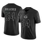 BIPIHUC C.Bears #54 Brian Urlacher Player Black REFLECTIVE Limited Game Stitched Jerseys