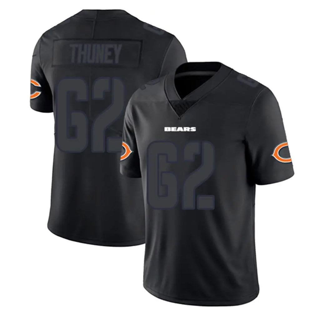 BIPIHUC C.Bears #62 Joe Thuney Player Black Impact Limited Game Stitched Jerseys