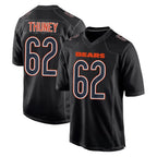 BIPIHUC C.Bears #62 Joe Thuney Player Carbon Black Fashion Game Stitched Jerseys