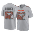 BIPIHUC C.Bears #62 Joe Thuney Player Gray Atmosphere Fashion Game Stitched Jerseys