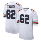 BIPIHUC C.Bears #62 Joe Thuney Player White Classic Home Game Stitched Jerseys