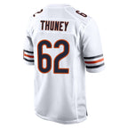 BIPIHUC C.Bears #62 Joe Thuney Player White Home Game Stitched Jerseys
