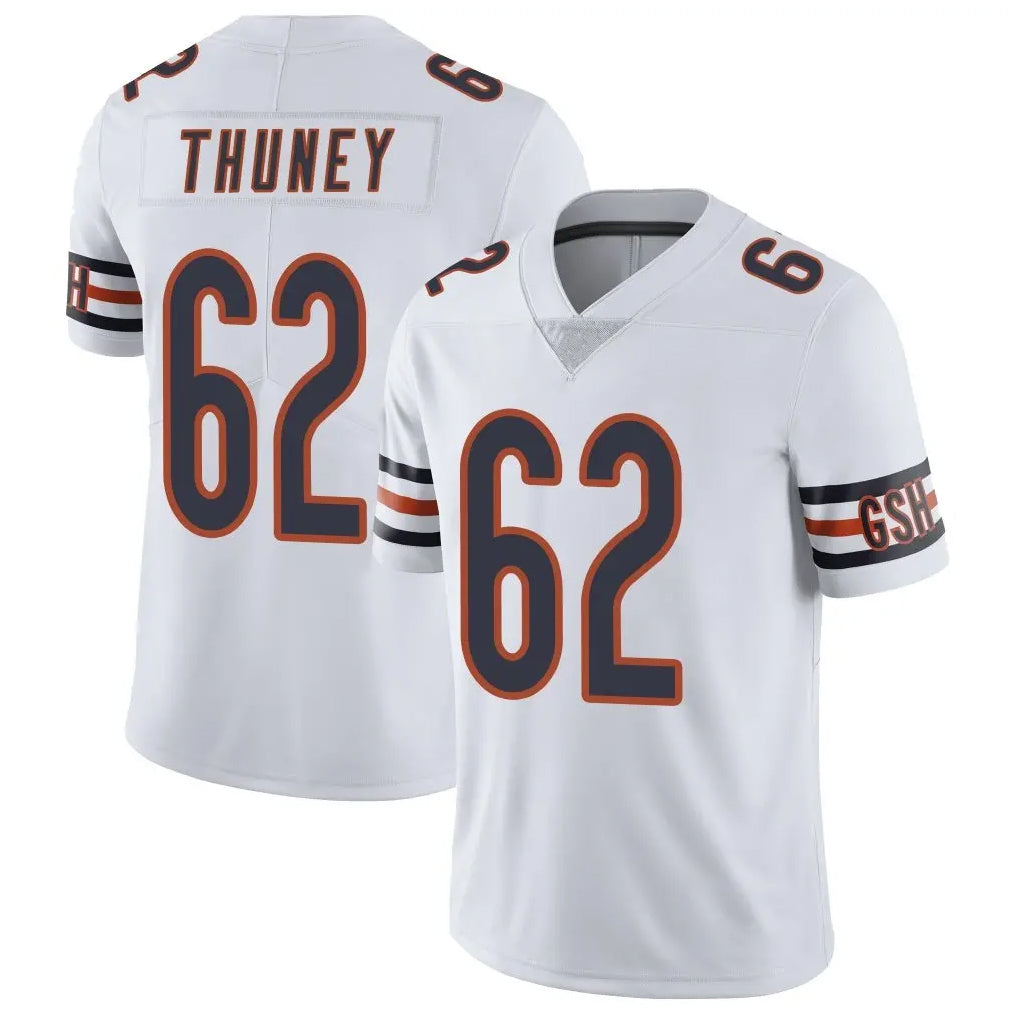 BIPIHUC C.Bears #62 Joe Thuney Player White Vapor Untouchable Limited Home Game Stitched Jerseys