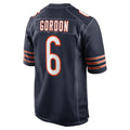 BIPIHUC C.Bears #6 Kyler Gordon Player Navy Home Game Stitched Jerseys