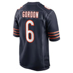 BIPIHUC C.Bears #6 Kyler Gordon Player Navy Home Game Stitched Jerseys