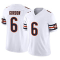 BIPIHUC C.Bears #6 Kyler Gordon Player White Vapor F.U.S.E. Limited Home Game Stitched Jerseys