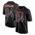 BIPIHUC C.Bears #84 Colston Loveland Player Carbon Black Fashion Game Stitched Jerseys