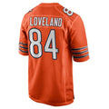 BIPIHUC C.Bears #84 Colston Loveland Player Orange Home Game Stitched Jerseys