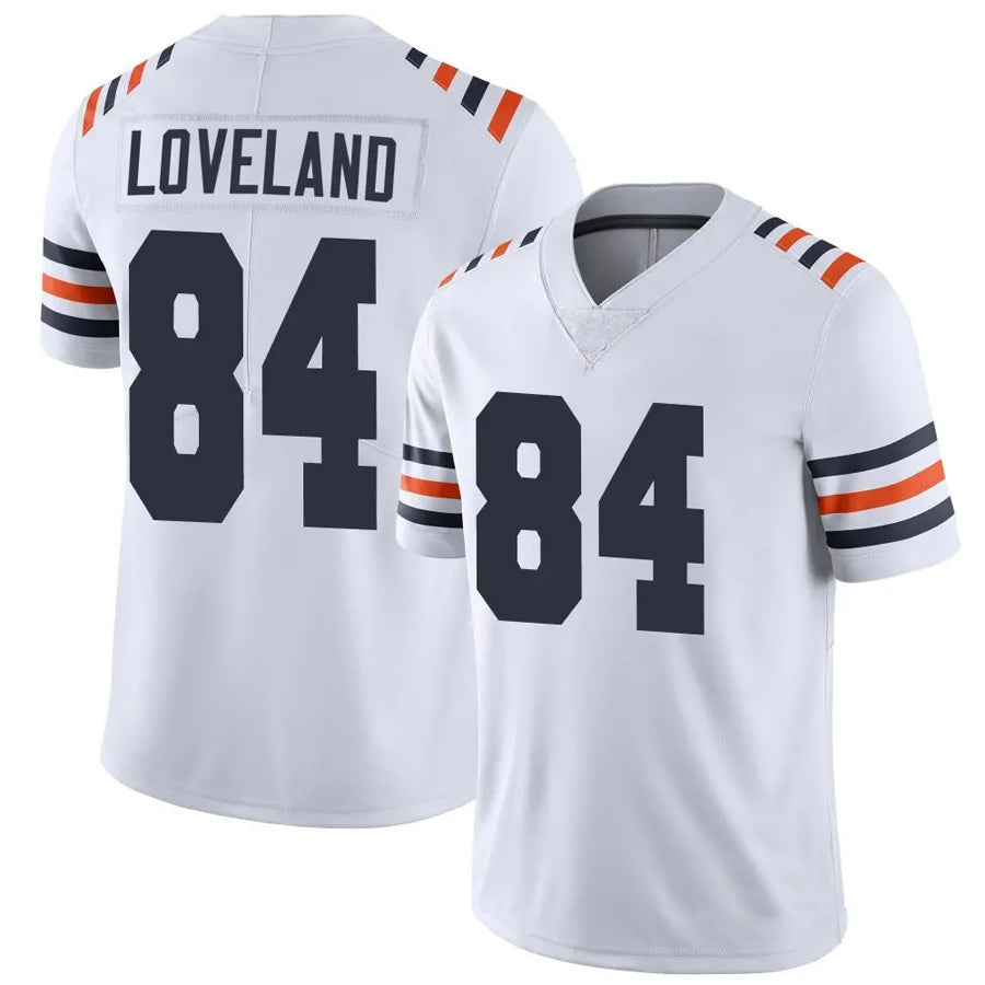 BIPIHUC C.Bears #84 Colston Loveland Player White Alternate Classic Vapor Limited Stitched Jerseys