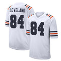 BIPIHUC C.Bears #84 Colston Loveland Player White Classic Home Game Stitched Jerseys