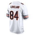 BIPIHUC C.Bears #84 Colston Loveland Player White Home Game Stitched Jerseys