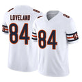BIPIHUC C.Bears #84 Colston Loveland Player White Vapor F.U.S.E. Limited Home Game Stitched Jerseys
