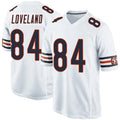 BIPIHUC C.Bears #84 Colston Loveland Player Whtie Home Game Stitched Jerseys