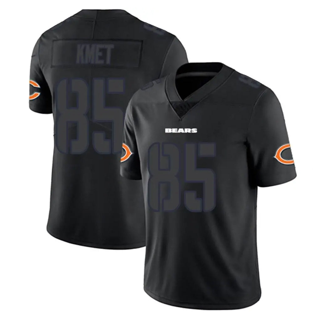 BIPIHUC C.Bears #85 Cole Kmet Player Black Impact Limited Game Stitched Jerseys