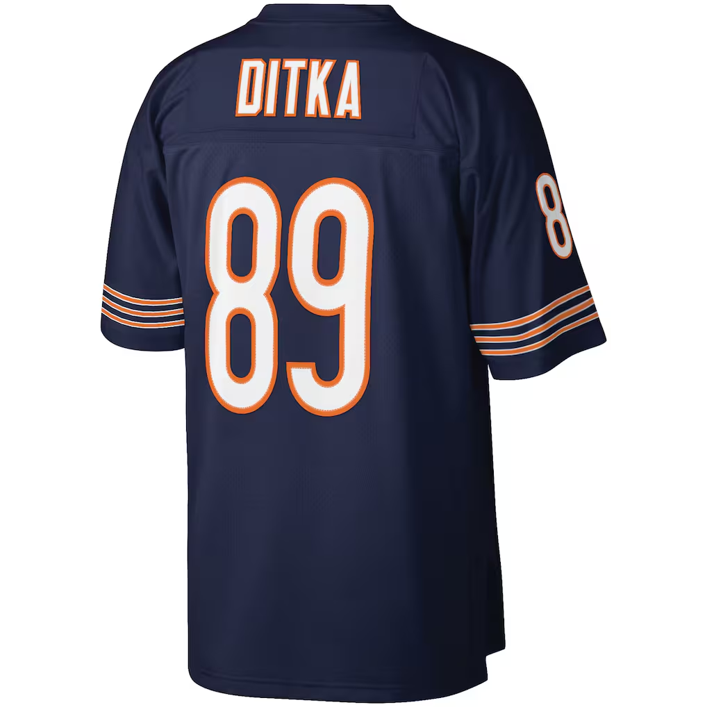 BIPIHUC C.Bears #89 Mike Ditka Mitchell & Ness Navy Retired Player Legacy Replica Jersey