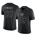 BIPIHUC C.Bears #98 Montez Sweat Player Black REFLECTIVE Limited Game Stitched Jerseys