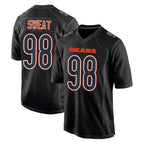 BIPIHUC C.Bears #98 Montez Sweat Player Carbon Black Fashion Game Stitched Jerseys