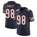 BIPIHUC C.Bears #98 Montez Sweat Player Navy Vapor Untouchable Limited Home Game Stitched Jerseys