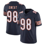 BIPIHUC C.Bears #98 Montez Sweat Player Navy Vapor Untouchable Limited Home Game Stitched Jerseys