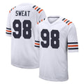 BIPIHUC C.Bears #98 Montez Sweat Player White Classic Home Game Stitched Jerseys