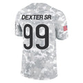 BIPIHUC C.Bears #99 Gervon Dexter Sr. Player Arctic Camo Salute to Service Limited Stitched Jerseys