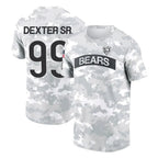 BIPIHUC C.Bears #99 Gervon Dexter Sr. Player Arctic Camo Salute to Service Performance T-Shirt Limited Stitched Jerseys