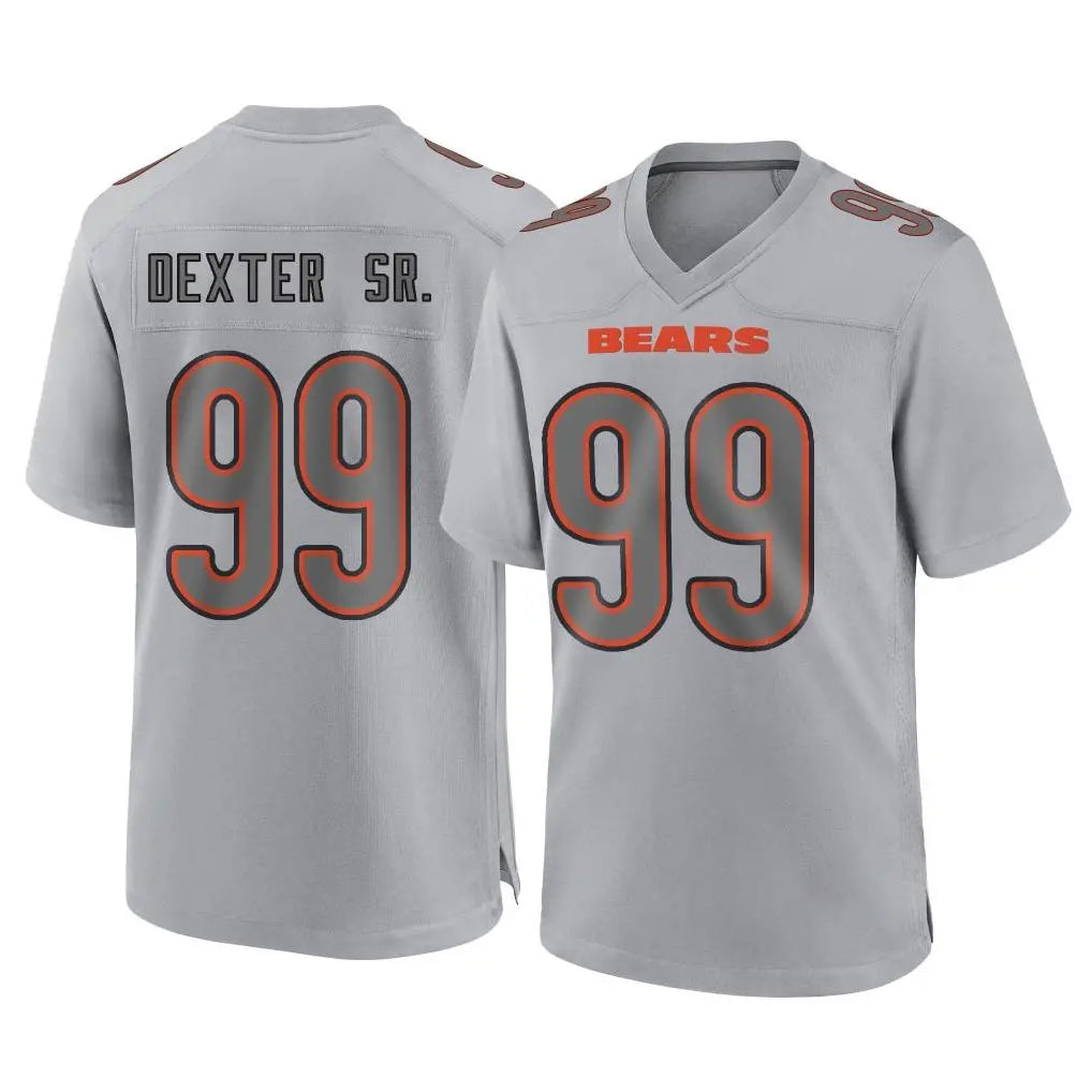 BIPIHUC C.Bears #99 Gervon Dexter Sr. Player Gray Atmosphere Fashion Game Stitched Jerseys