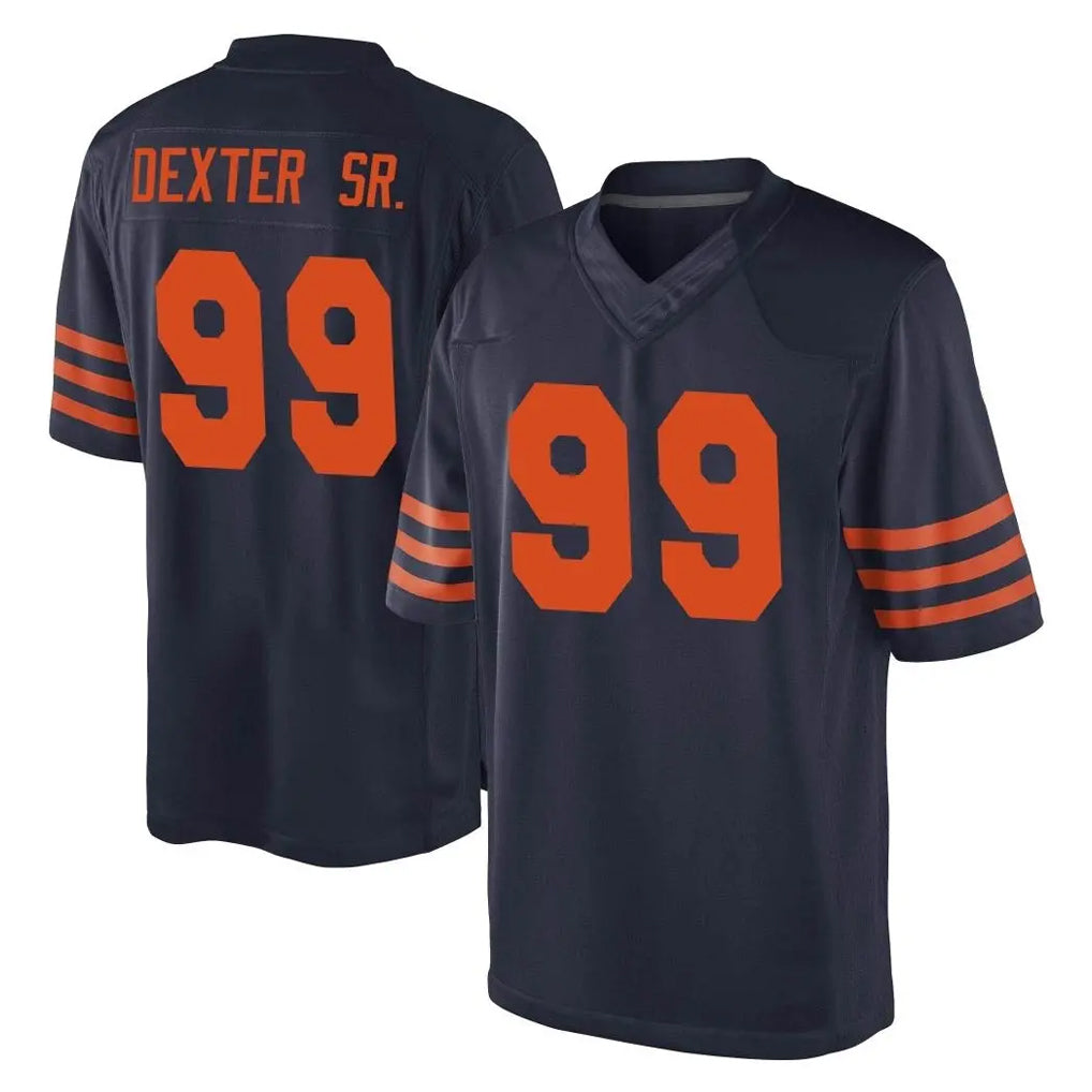 BIPIHUC C.Bears #99 Gervon Dexter Sr. Player Navy Blue Alternate Game Stitched Jerseys