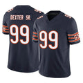 BIPIHUC C.Bears #99 Gervon Dexter Sr. Player Navy Vapor F.U.S.E. Limited Home Game Stitched Jerseys