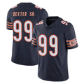 BIPIHUC C.Bears #99 Gervon Dexter Sr. Player Navy Vapor Untouchable Limited Home Game Stitched Jerseys