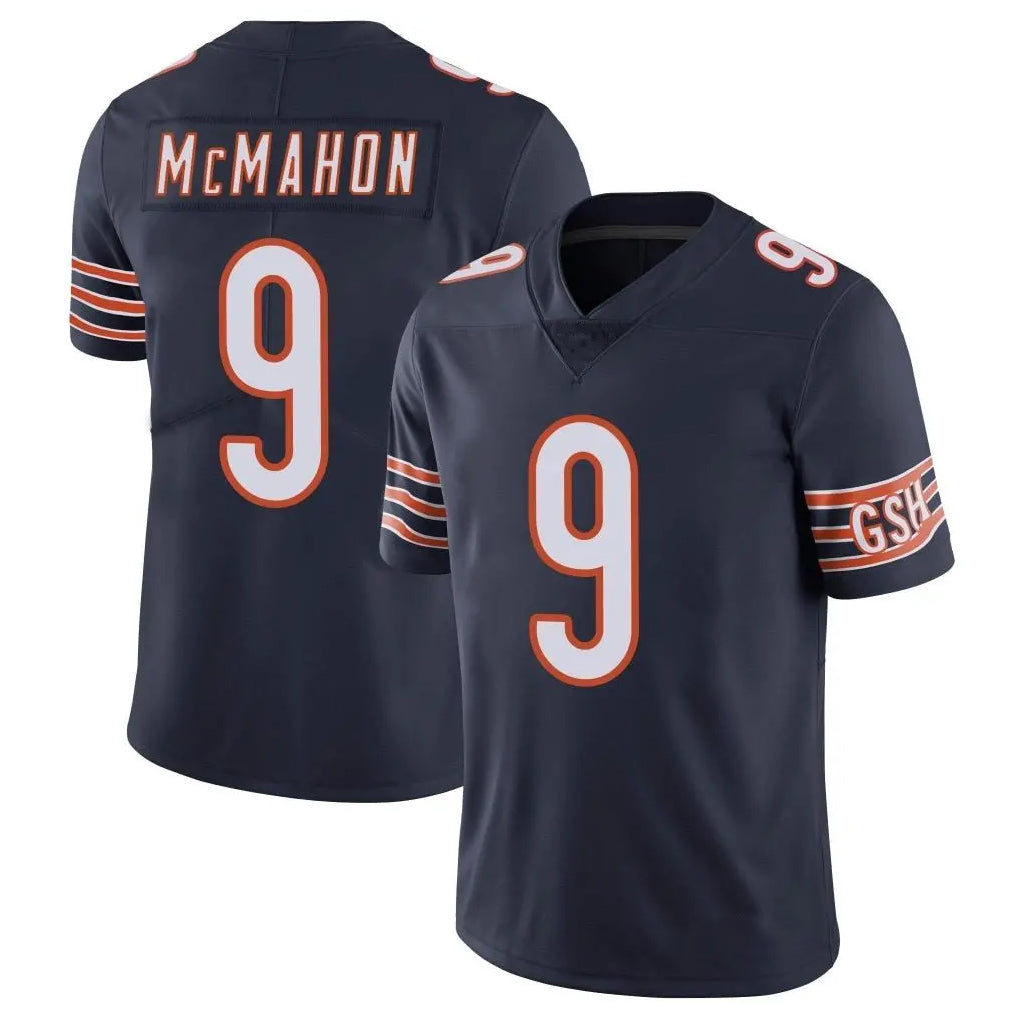BIPIHUC C.Bears #9 Jim McMahon Player Navy Vapor Untouchable Limited Home Game Stitched Jerseys